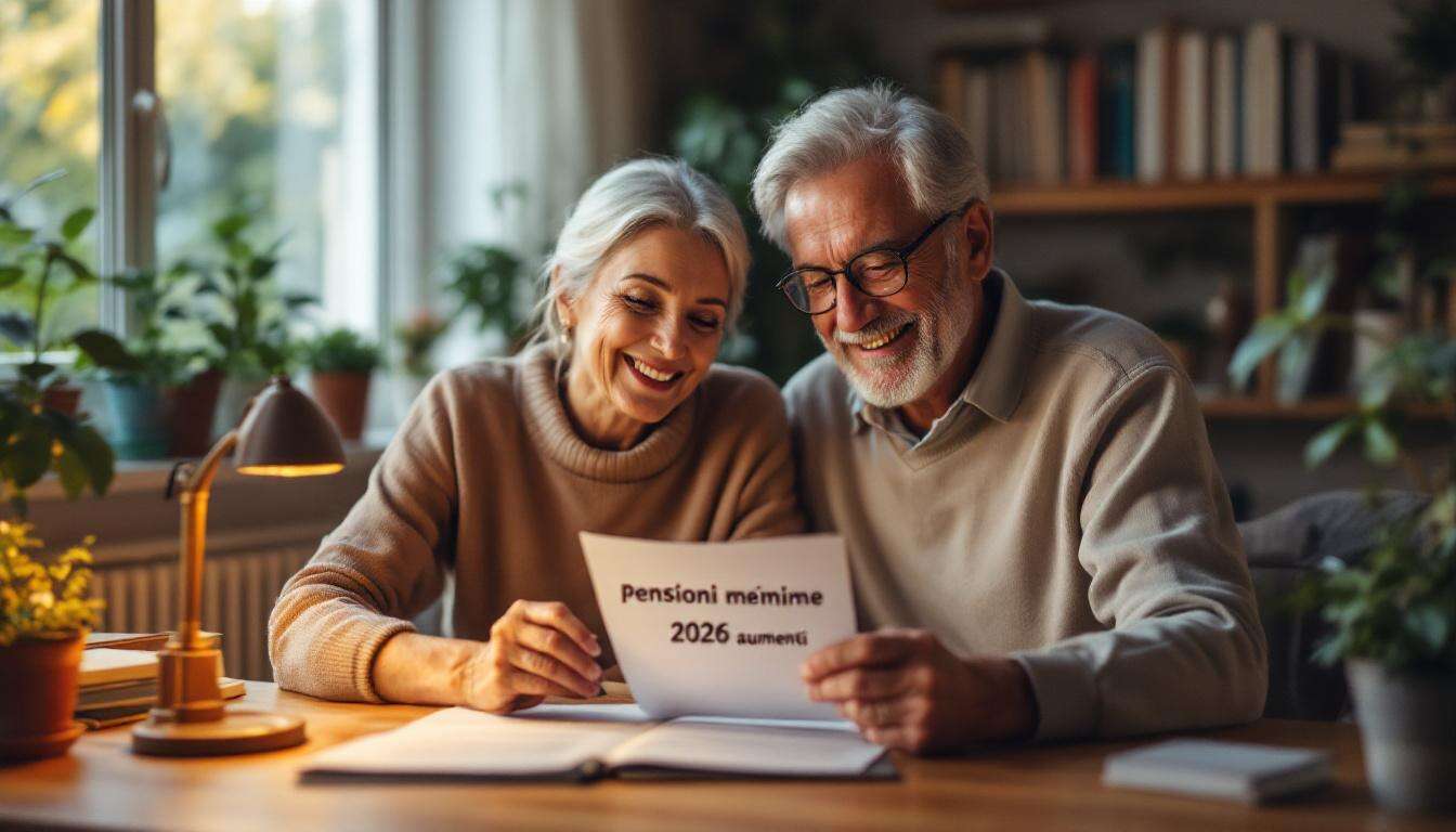 Pensioni minime 2026: l’aumento mensile previsto e chi lo riceverà davvero